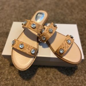 New in box BP cork dazzling sandals size 10